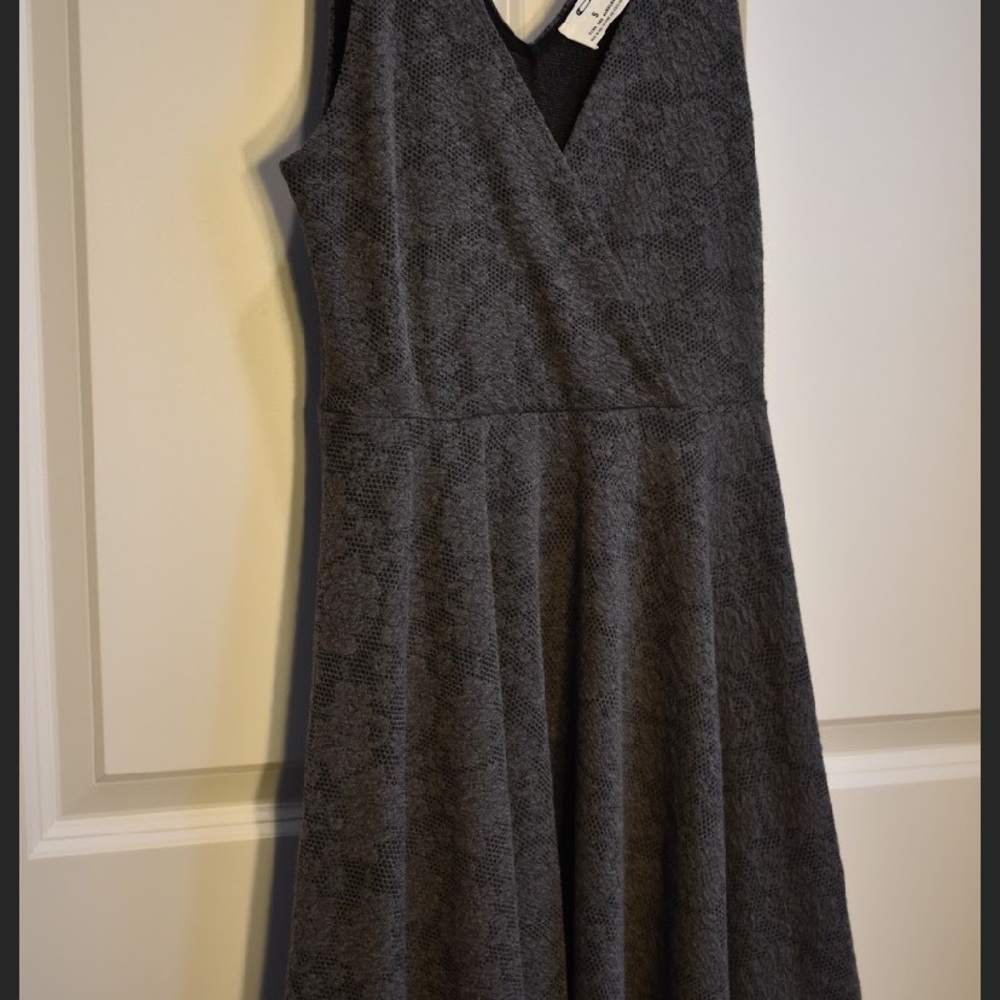 Pins & Needles Grey Lace Print Mini Dress